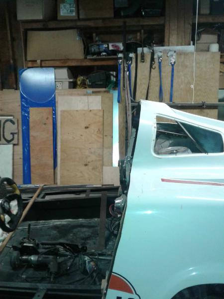 Body has been moved forward about 14 inches ...... not quite there yet ....more to move