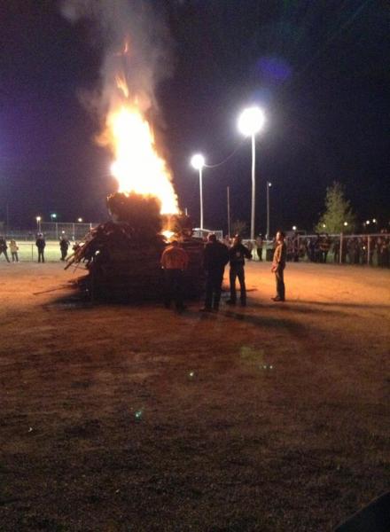 Bonfire...Len does it up big!