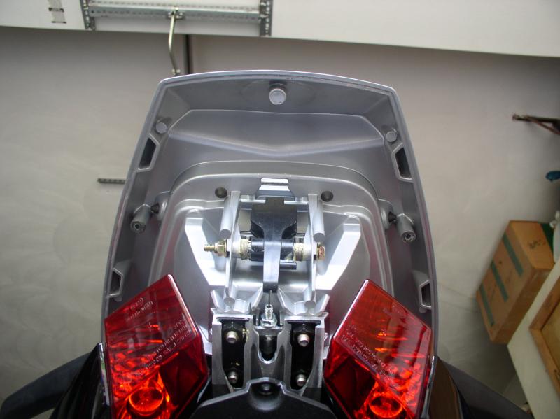 Bottom view prior to drilling