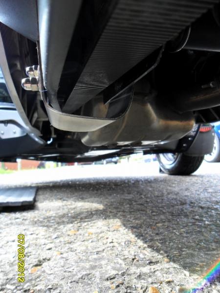 Bracket in Place - Attached to O/S  BRP original Belt Guard

Made by Eddie Sheppard 
Reading UK