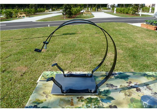 Brackets are provided with tank.  Plate is extra.