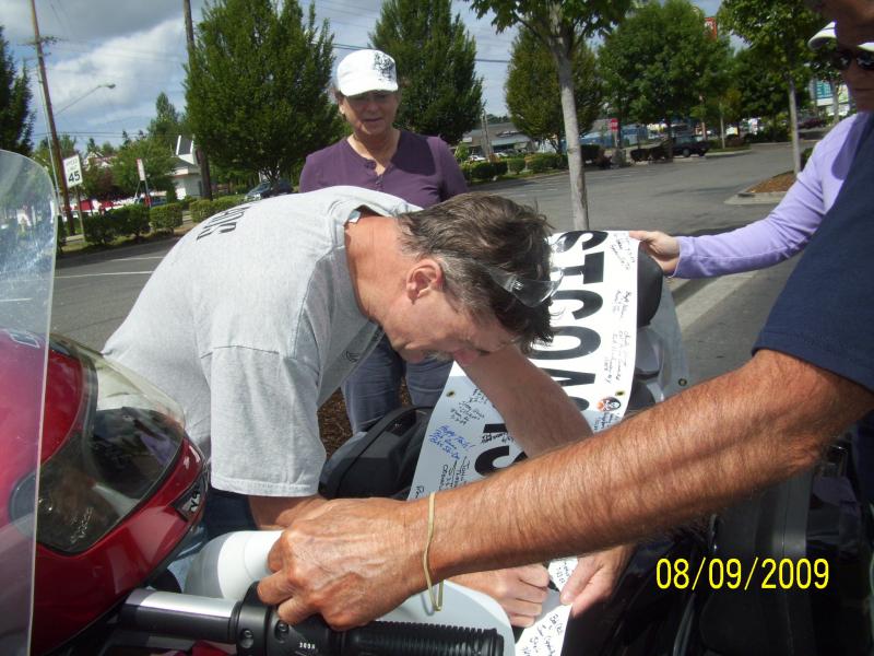 Brad doing the banner thing.
