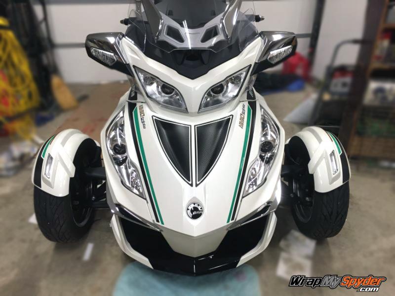 Brake stripe kit Kelly Green  Carbon fiber cf rally