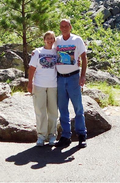 C and Vicky at Devils Tower