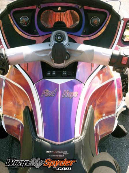 C buck optional Dash Skinz kit available on our website:  www.wrapmyspyder.com