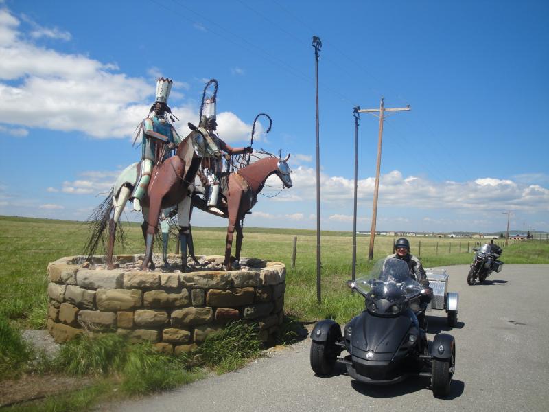 Calgary, Alberta to Helena, Montana - Blackfeet Reservation Boundary.