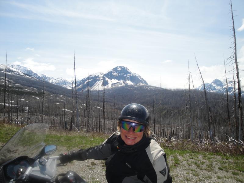 Calgary, Alberta to Helena, Montana - Glacier National Park.  Think there was a fire around here...