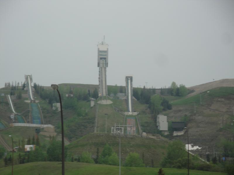 Calgary, Alberta - Winter Olympic ski jumps.  Out my back door.