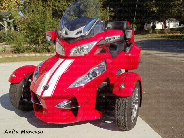 Can-am RT-GT Racing stripes. Available in many different colors or we can add custom effects to them.