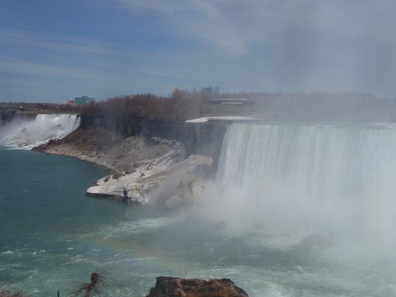 Canadian and American falls