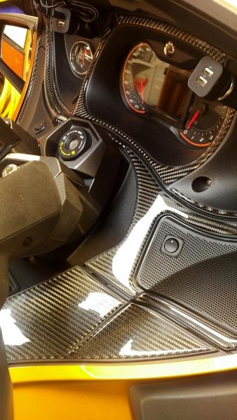 Carbon Fiber dash kit from Wrap My Spyder
