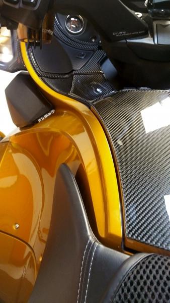 Carbon Fiber dash kit from Wrap My Spyder