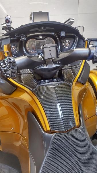 Carbon Fiber dash kit from Wrap My Spyder