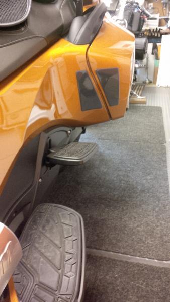 Carbon Fiber passenger heal guards from Big Bike Parts.com.