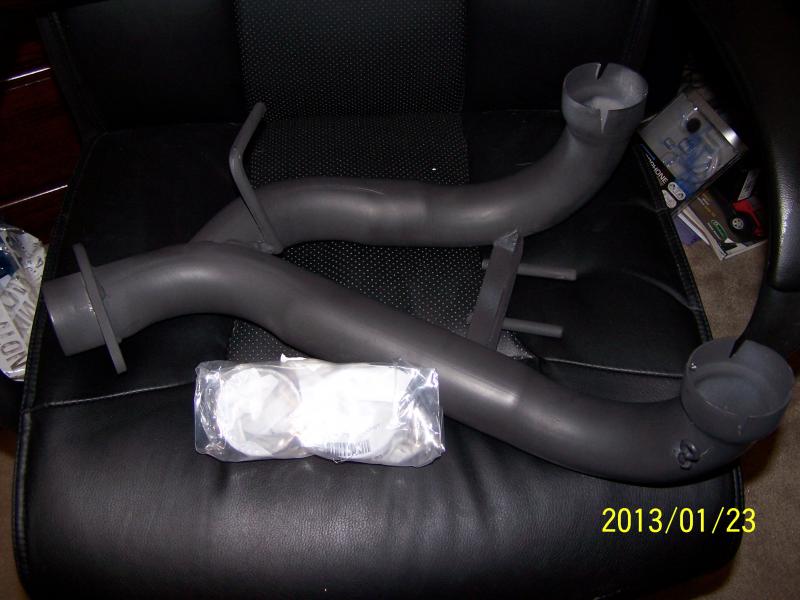 cat-by-pass HT titanium coated then wrapped.