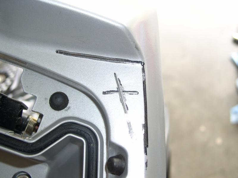 Center is marked ready for the prick point punch