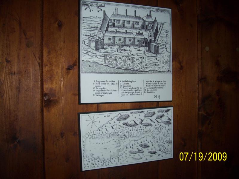 Champlain's drawing of the area when settling.