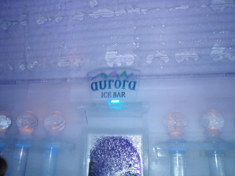 Chena Hot Springs, Alaska - Ice Museum bar.