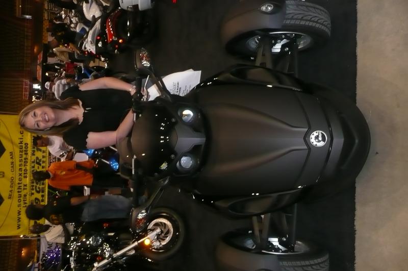 Cindy on south texas suzuki black spyder