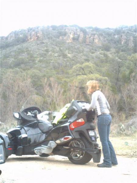 Cindy on The Willow City Loop Tx.