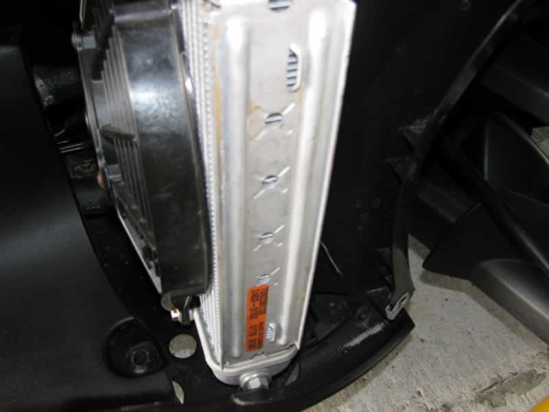 Cleaned side of radiator