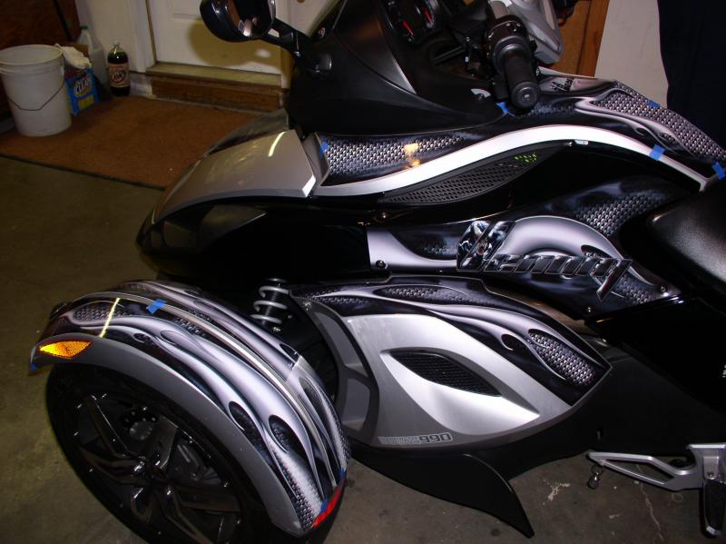 Close up left side graphics tack on