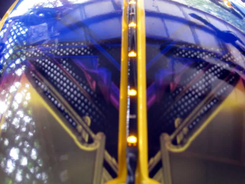 Close up of front fender