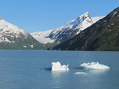 Club Ride #7 Portage Lake icebergs