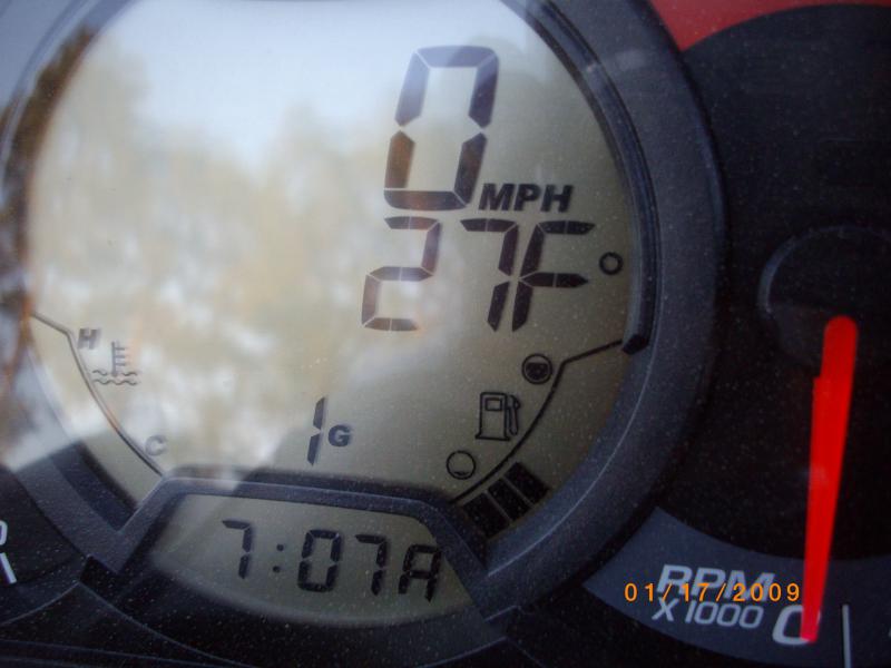 COLDEST Morning chill before starting.