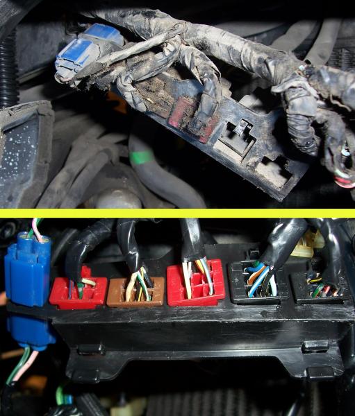 Connector Restoration   right side   befor and after