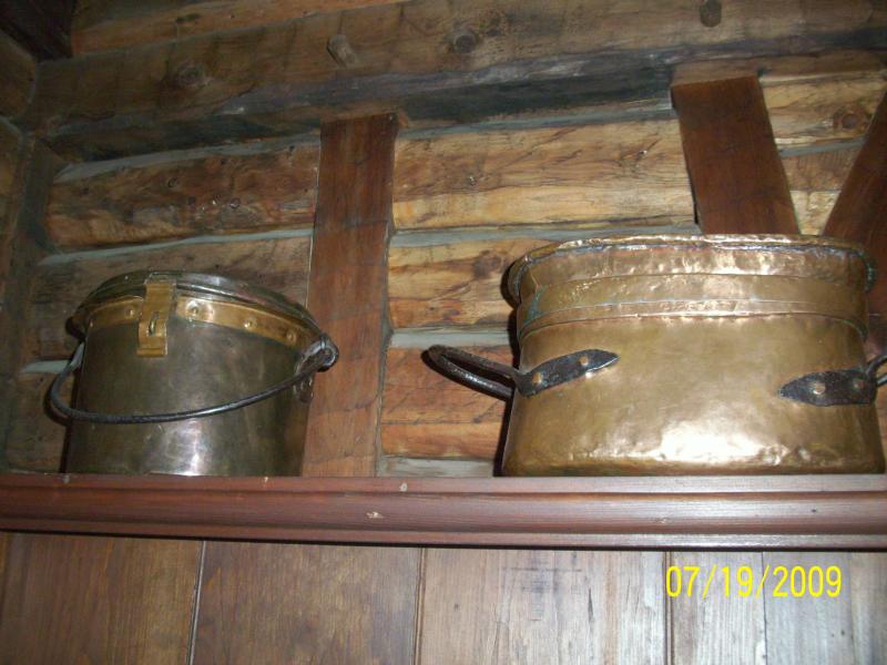 Copper pots, great craftsmanship.