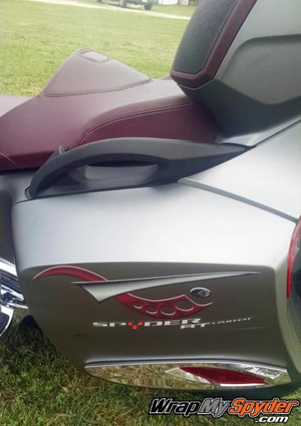 Cosmos Burgundy saddle bag parts