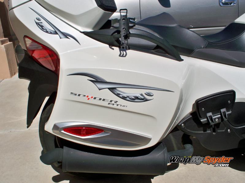 Cosmos Gray saddle bag and speaker sections