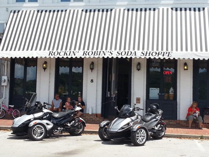 Coz and I shortly after I bought my 2013 RS. This pic was taken pre-mods. Our "go-to ride" out to Ripley for lunch and ice cream.