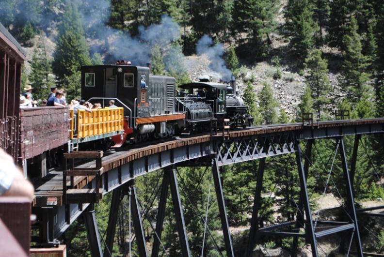 Crossing the Georgetown Trestle