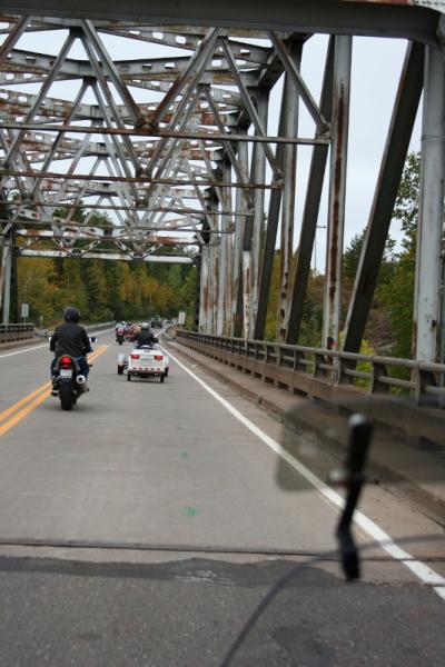 Crossing the St. Louis River Bridge.