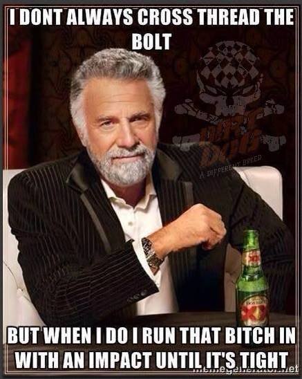 Crossthread the bolt