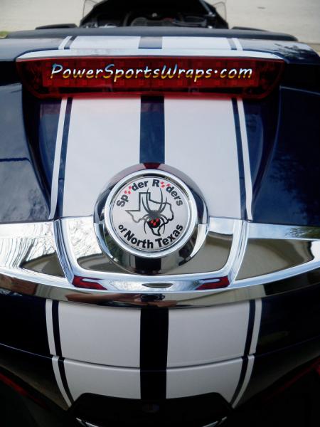 Custom BRP Spyder Emblem cover for riding group