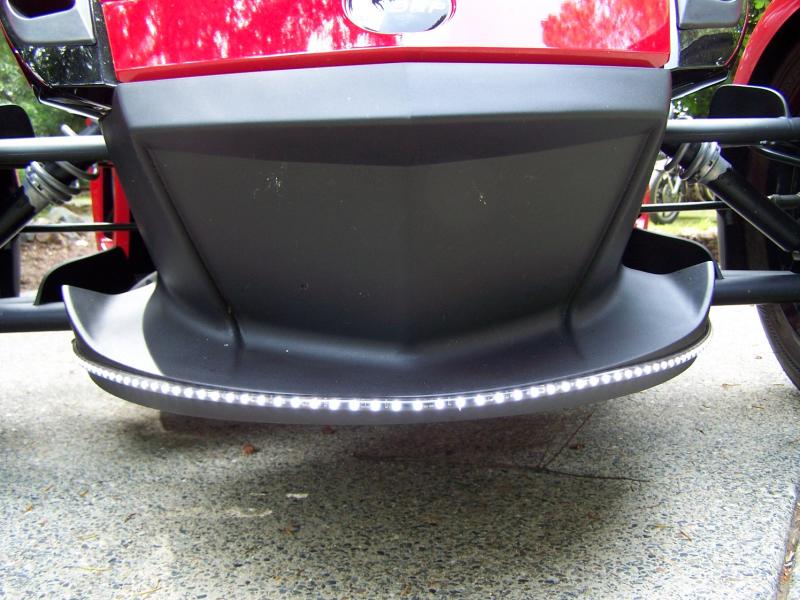 Custom LED lighting around the front