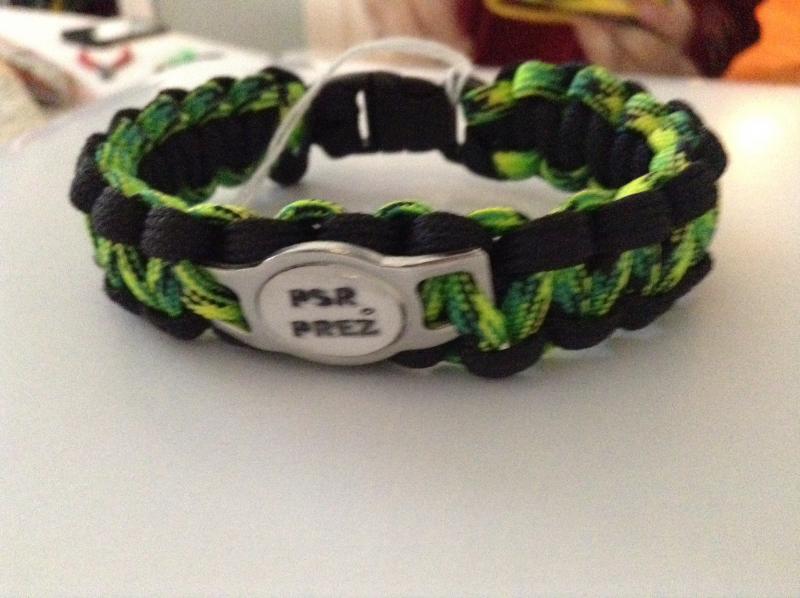 Custom Prez bracelet from Paracord Collars,mLeashes, and More Facebook page