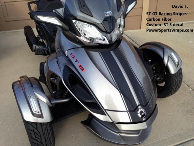 Custom ST S decal with our 3M Carbon Fiber ST-GT racing stripe kit.