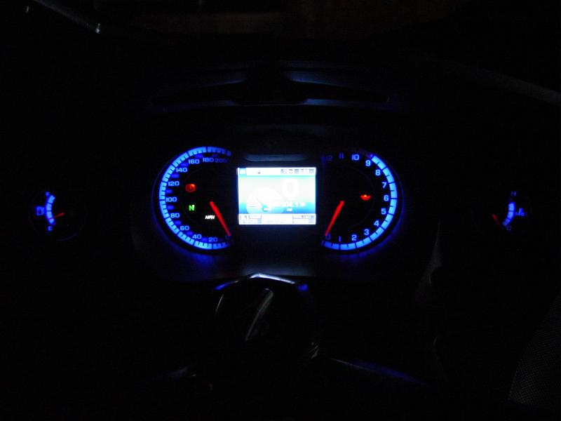 Dash light replaced with black light UV LED lights