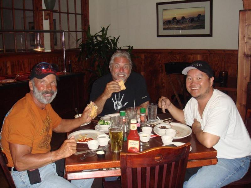 Dave, Steve, Regge Port Orange Steakhouse. Biketoberfest 2011