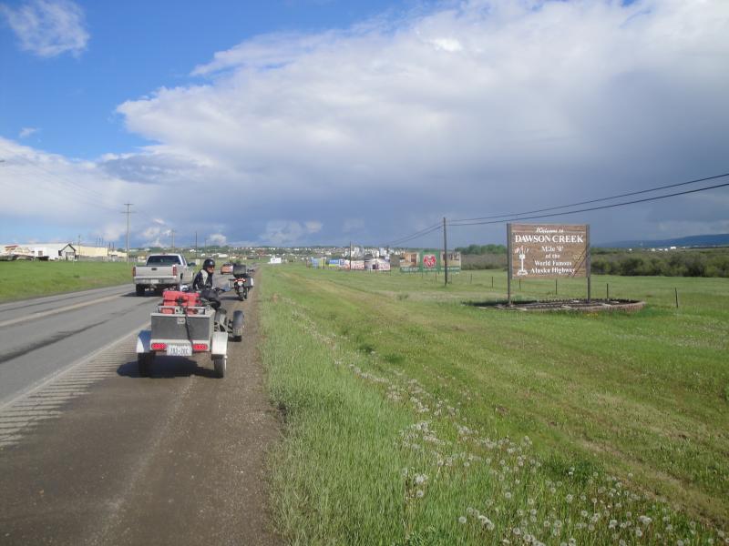 Dawson Creek, B.C. - Start of the Alaskan Highway.