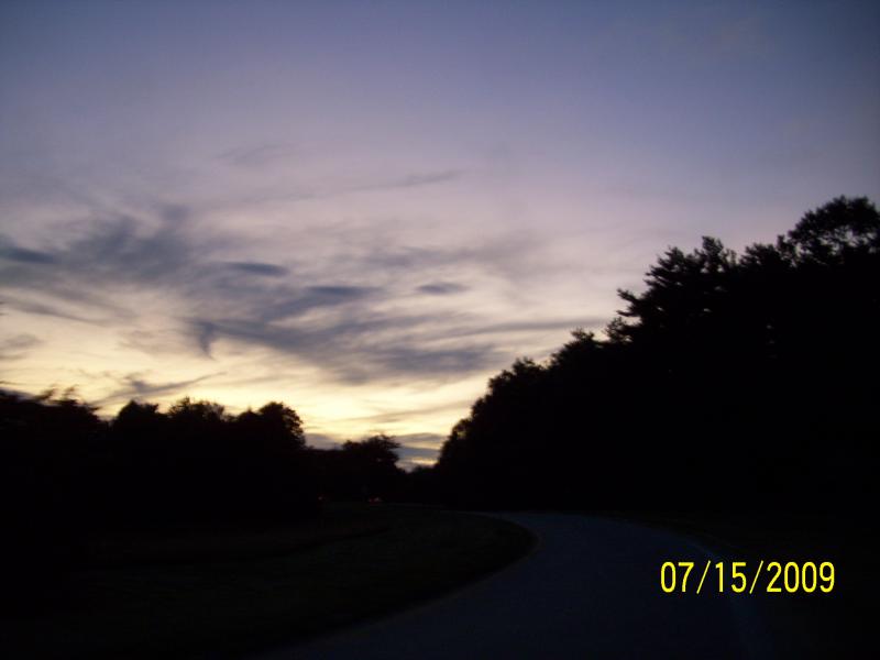 Daylight is almost gone.