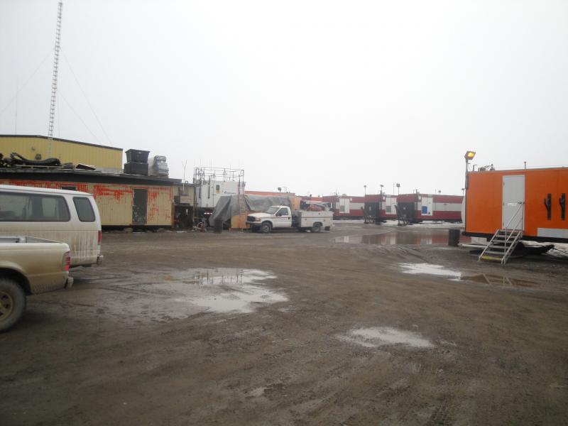 Deadhorse Camp, Alaska - The parking lot.