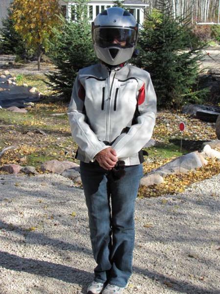 Deb in her new Helmut