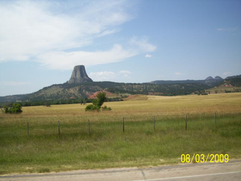 Different view of Devils Tower.