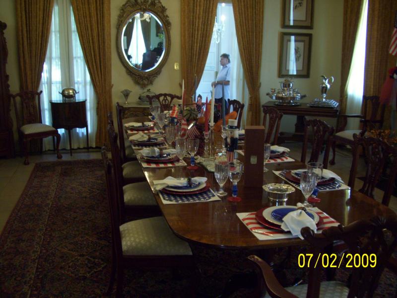 Dining set for the holiday; really do use the stuff.