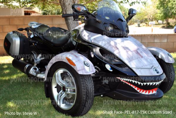 Dirty Air Craft metal Spyder graphics sold as a do it your self install.  We offer videos to help you apply it.  ORDER powersportswraps.com